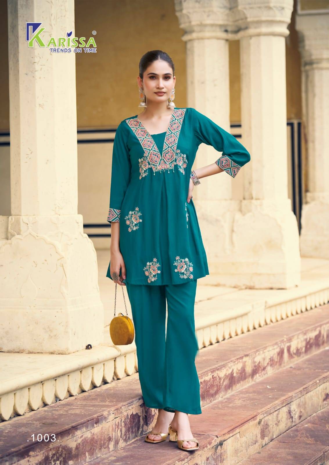 MUSHQ By KARISSA 1001 To 1004 Series Beautiful Festive Suits Colourful Premium pure Viscose Co-ord sets At Wholesale Price